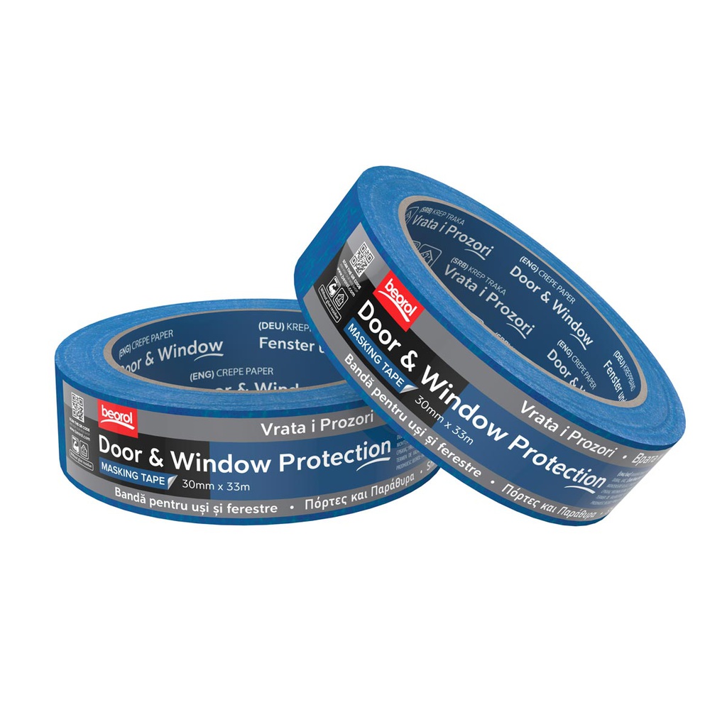 Masking tape Door &amp; Window protection 30mm x 33m