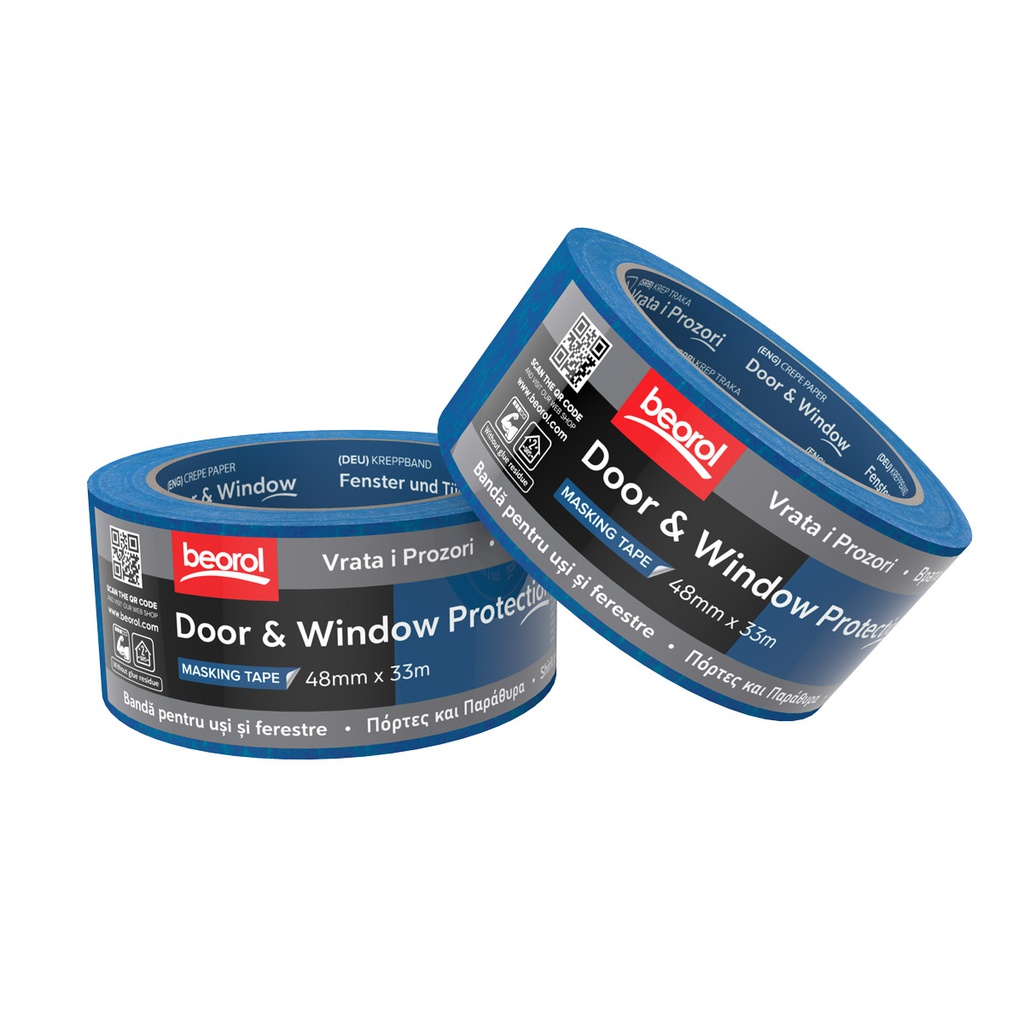 Masking tape Door &amp; Window protection 48mm x 33m