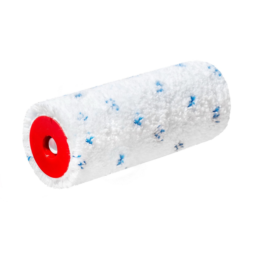 Paint roller microfiber Blue dot 18cm  Ø8 charge thermofusion