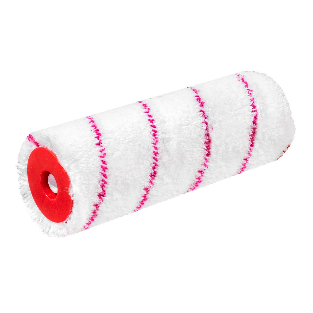 Paint roller microfiber Red line 23cm  Ø8 charge thermofusion