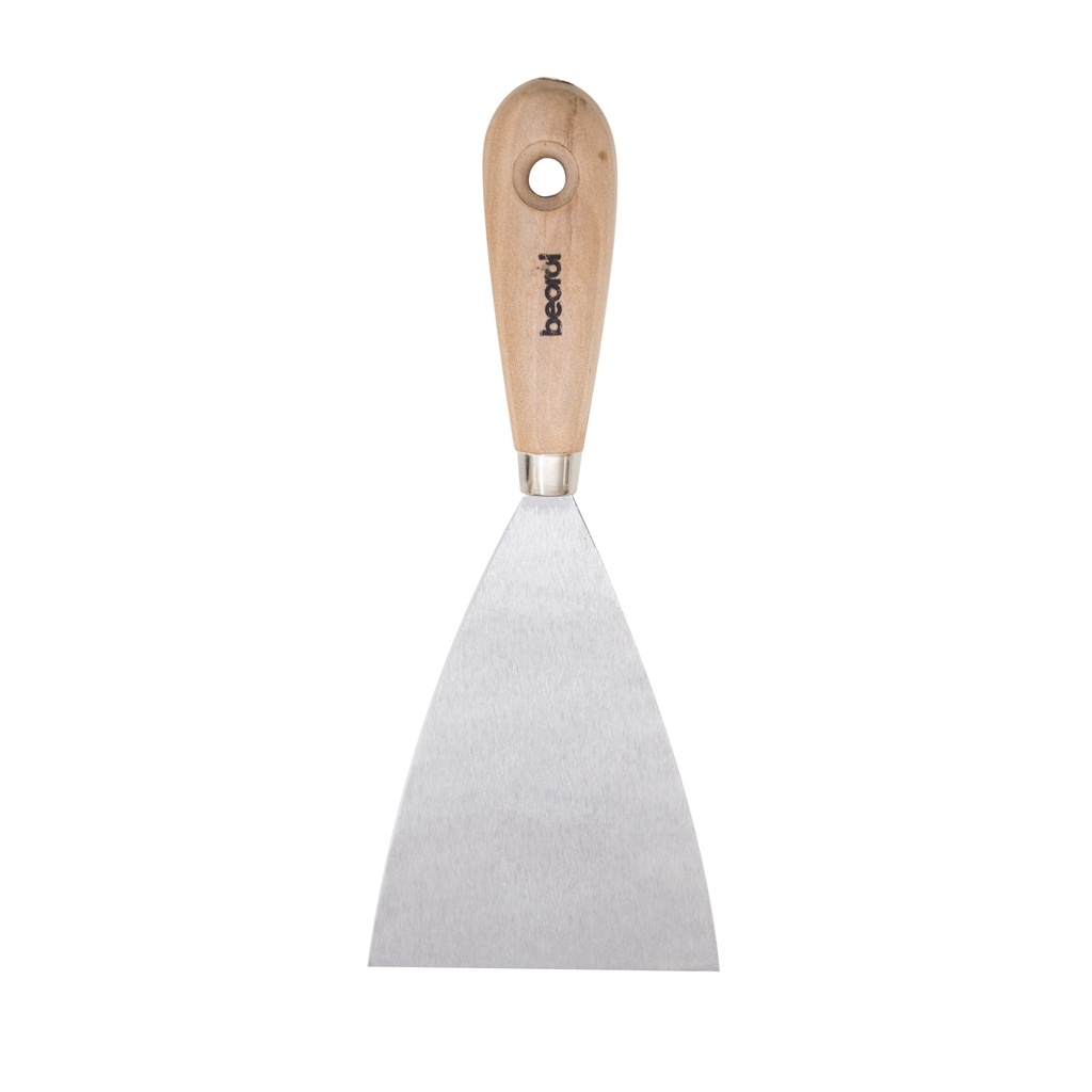 Scraper wooden handle with hole, polished 100mm