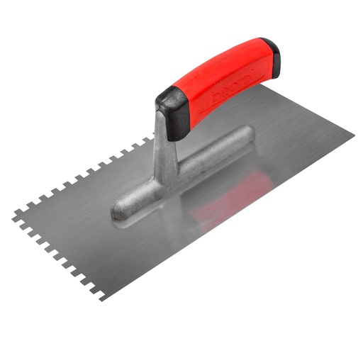 [GRSPN6] Plastering trowel stainless steel rubber h.6x6