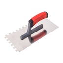 Plastering trowel stainless steel rubber h.10x10