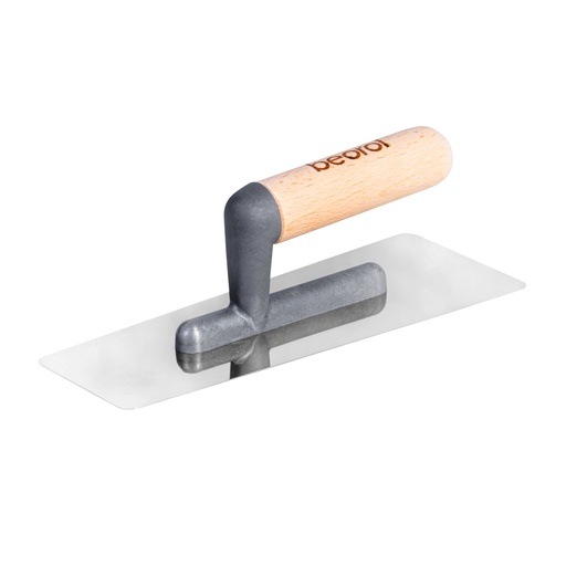 [GDR200X80] Stainless Steel Trowel 200x80 wooden handle - Professional decorator 