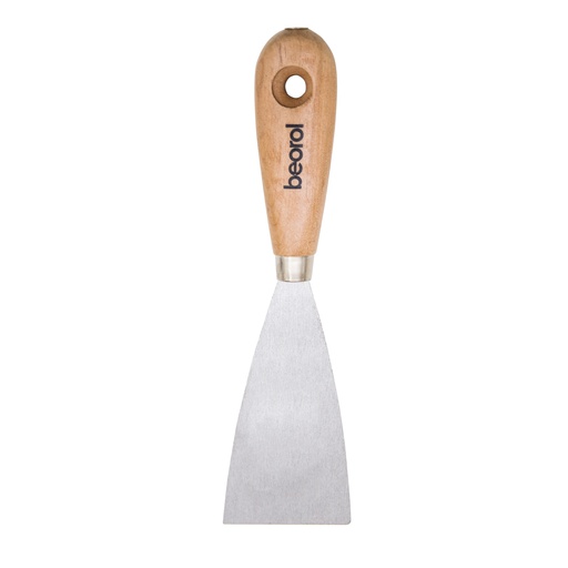 [S60] Scraper wooden handle with hole, polished 60mm