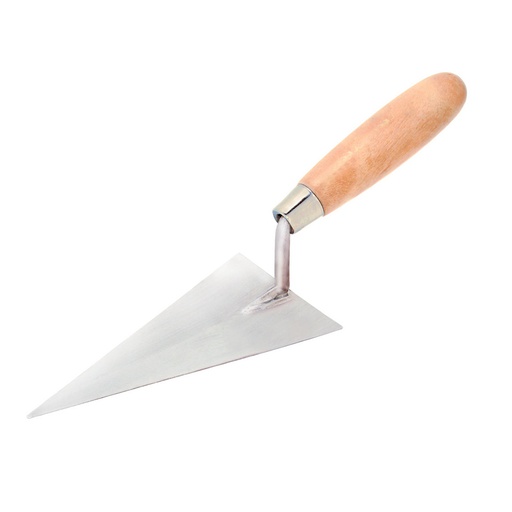 [MSI] Bricklaying trowel, wooden handle 160mm